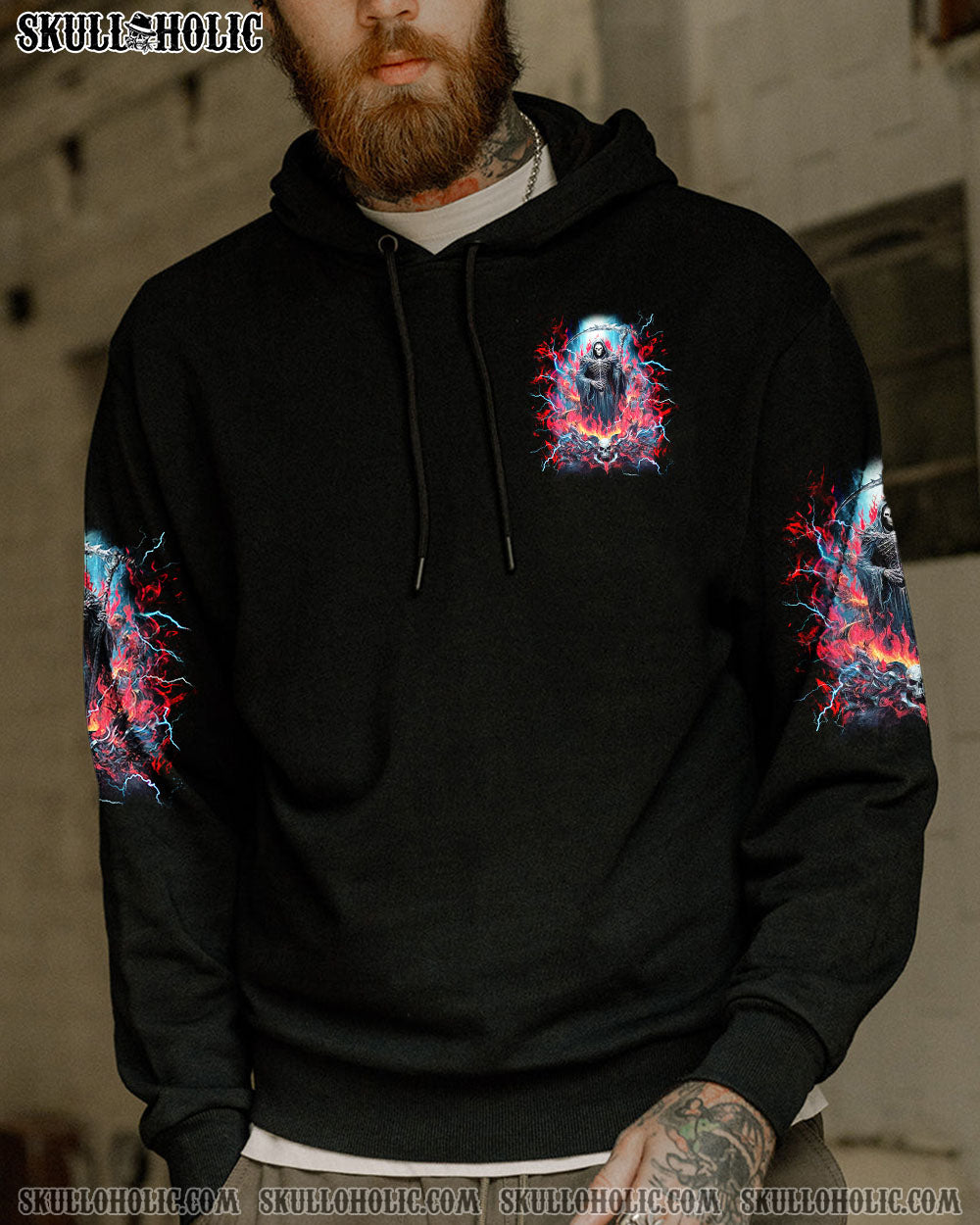 BLISSCORNERS BURY YOU SKULL REAPER ALL OVER PRINT