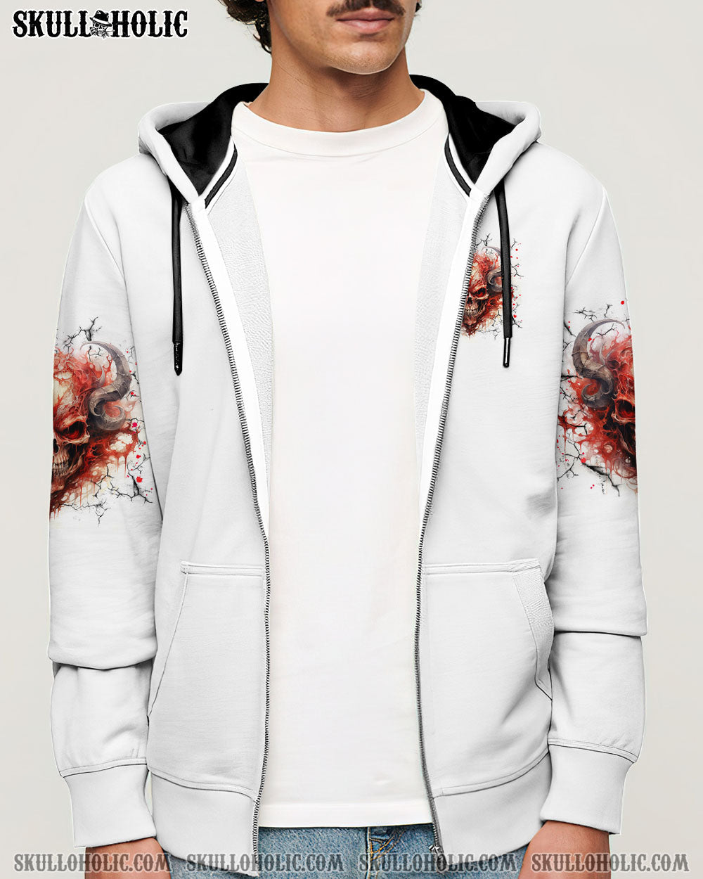 BLISSCORNERS I ASKED THE DEVIL SKULL ALL OVER PRINT