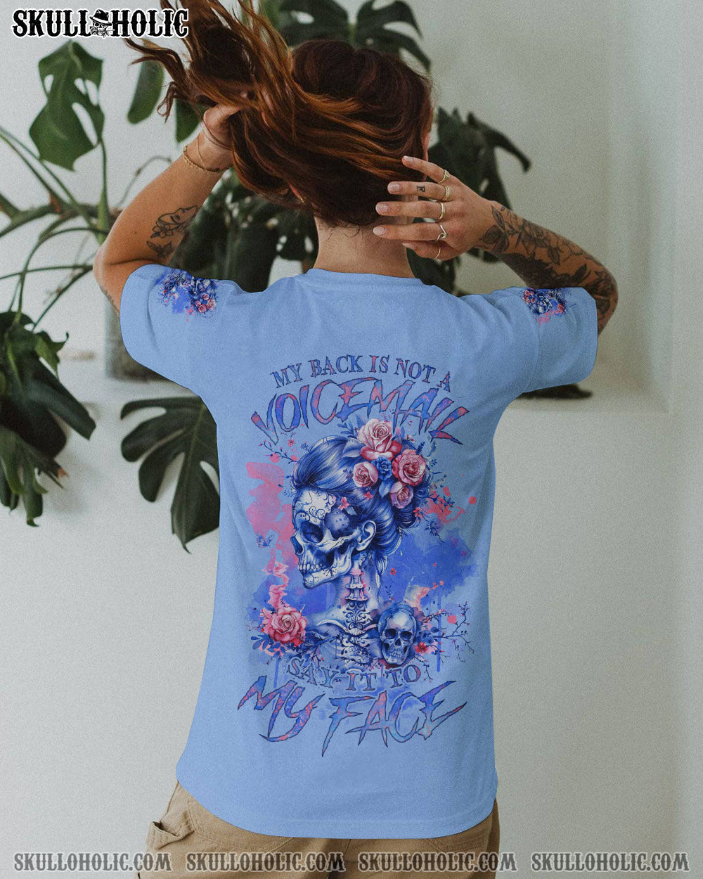 BLISSCORNERS DID I ROLL MY EYES OUT LOUD MESSY BUN ALL OVER PRINT