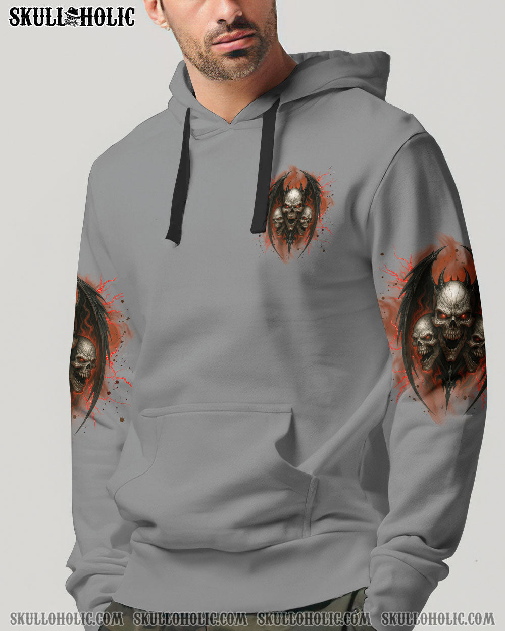 BLISSCORNERS HELL WAS FULL SO I CAME BACK SKULL ALL OVER PRINT