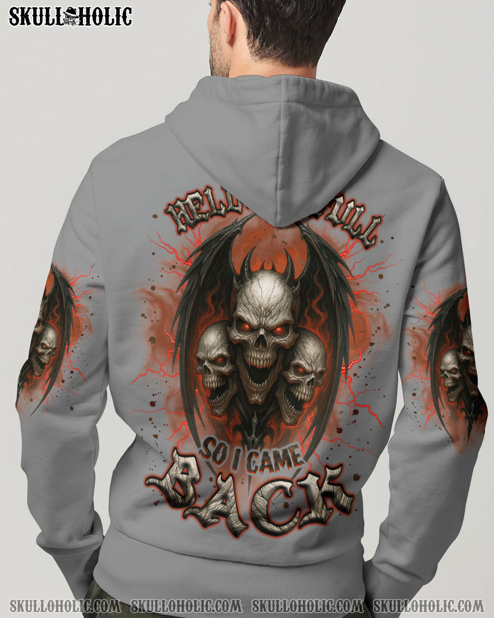 BLISSCORNERS HELL WAS FULL SO I CAME BACK SKULL ALL OVER PRINT