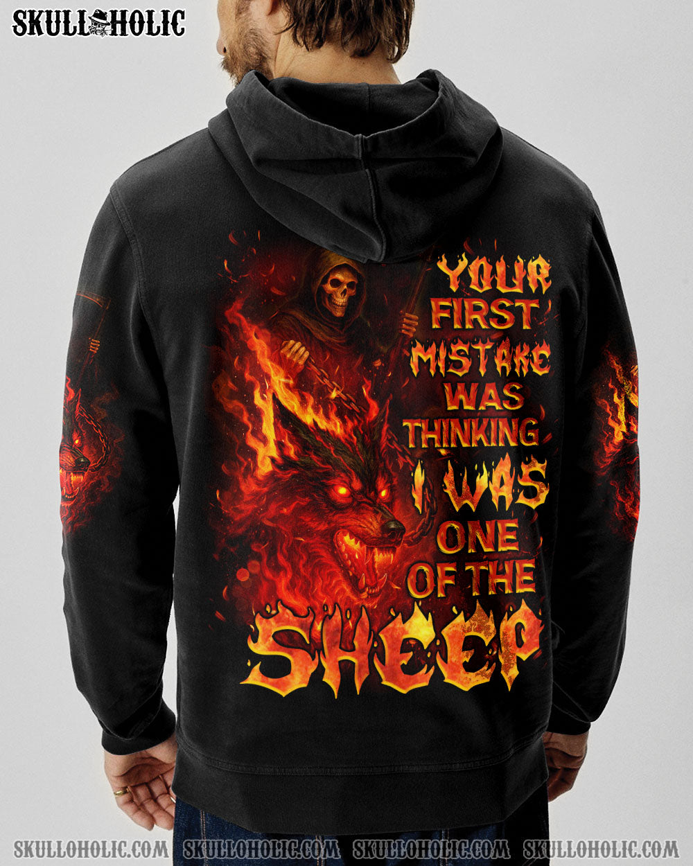BLISSCORNERS YOUR FIRST MISTAKE WOLF FIRE ALL OVER PRINT