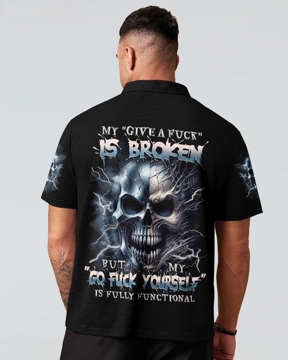 BLISSCORNERS MY GIVE A F IS BROKEN SKULL ALL OVER PRINT