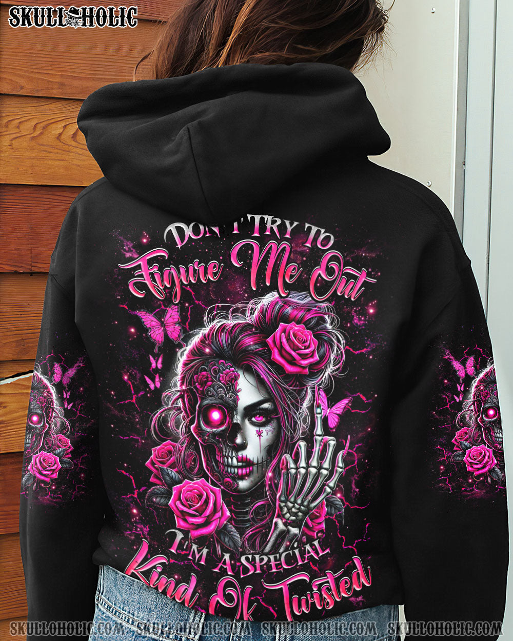 BLISSCORNERS I'M A B DON'T TRY ME MESSY BUN ALL OVER PRINT