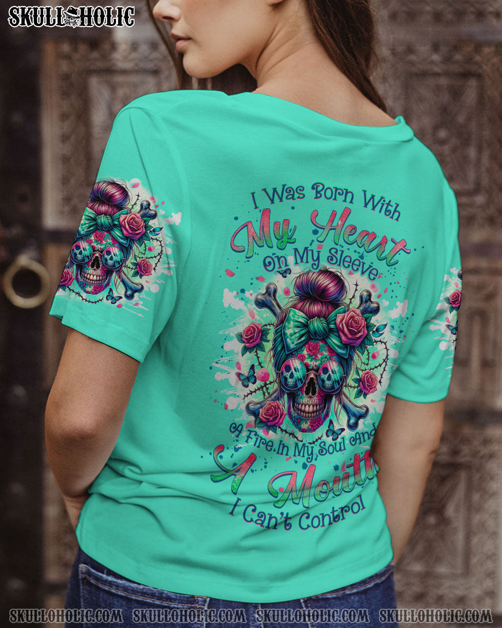 BLISSCORNERS IT'S GOING TO BE ONE OF THOSE DAYS MESSY BUN ALL OVER PRINT