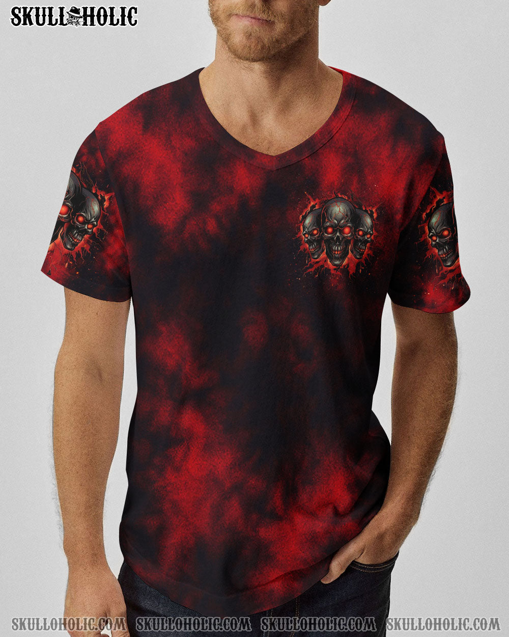 BLISSCORNERS I'M NEVER ALONE MY DEMONS ARE WITH ME 24/7 TIE DYE ALL OVER PRINT