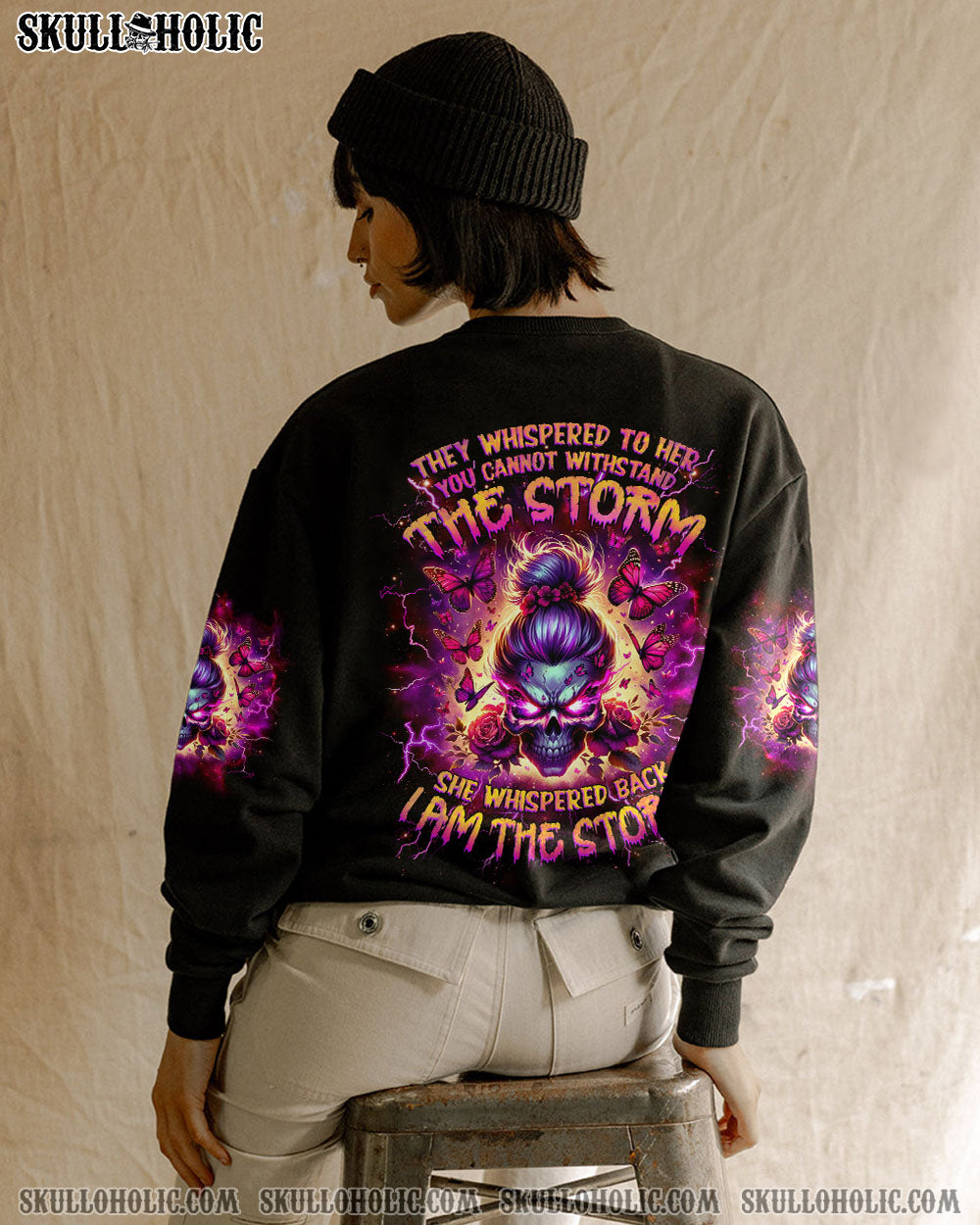 BLISSCORNERS THE GOOD GIRL IN ME MESSY BUN ALL OVER PRINT