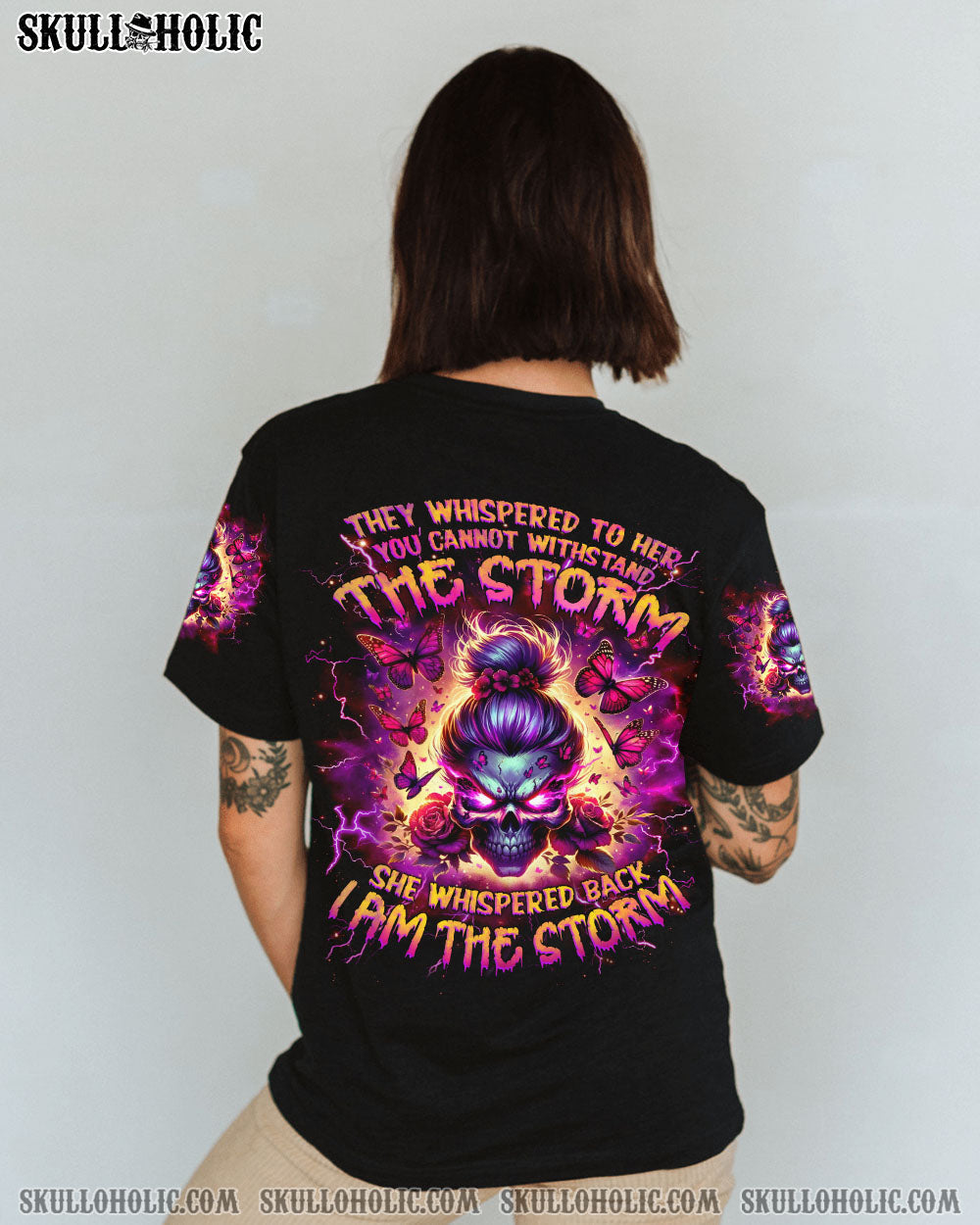 BLISSCORNERS THE GOOD GIRL IN ME MESSY BUN ALL OVER PRINT