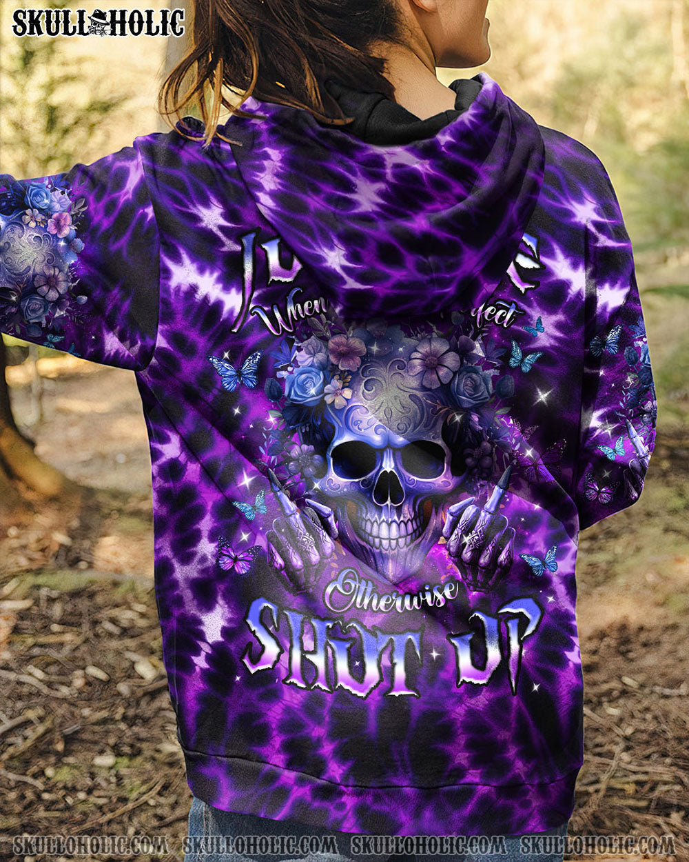 BLISSCORNERS JUDGE ME WHEN SKULL FLOWER ALL OVER PRINT