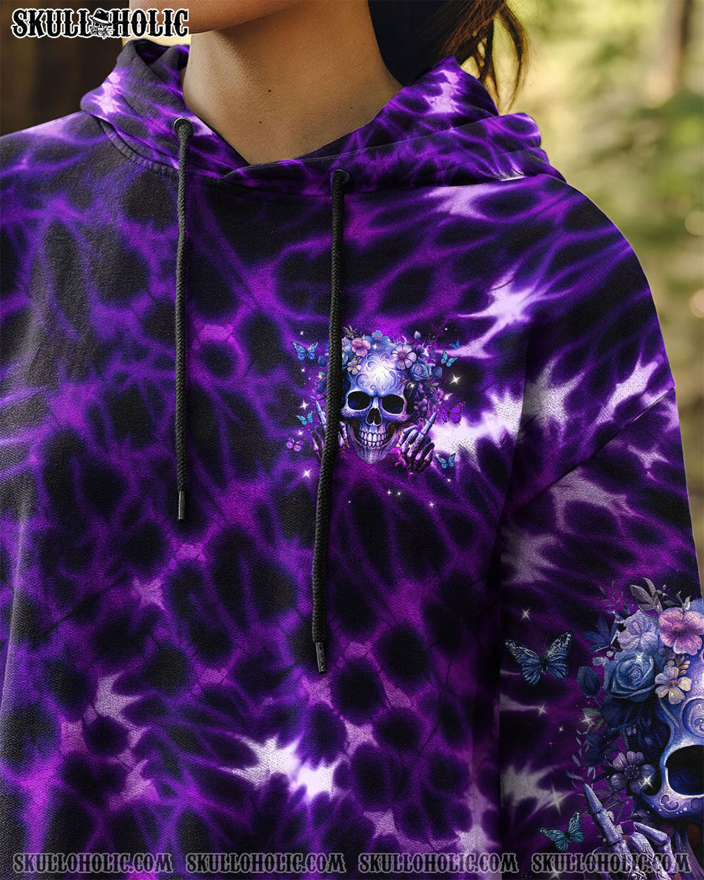BLISSCORNERS JUDGE ME WHEN SKULL FLOWER ALL OVER PRINT