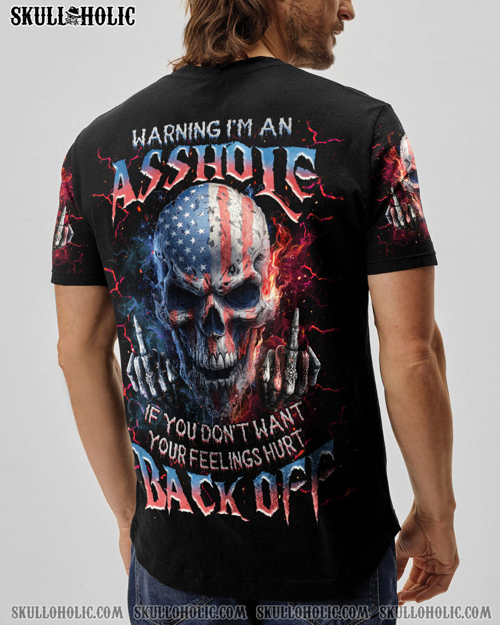 BLISSCORNERS WARNING I'M AN A SKULL ALL OVER PRINT - TLNZ3105251