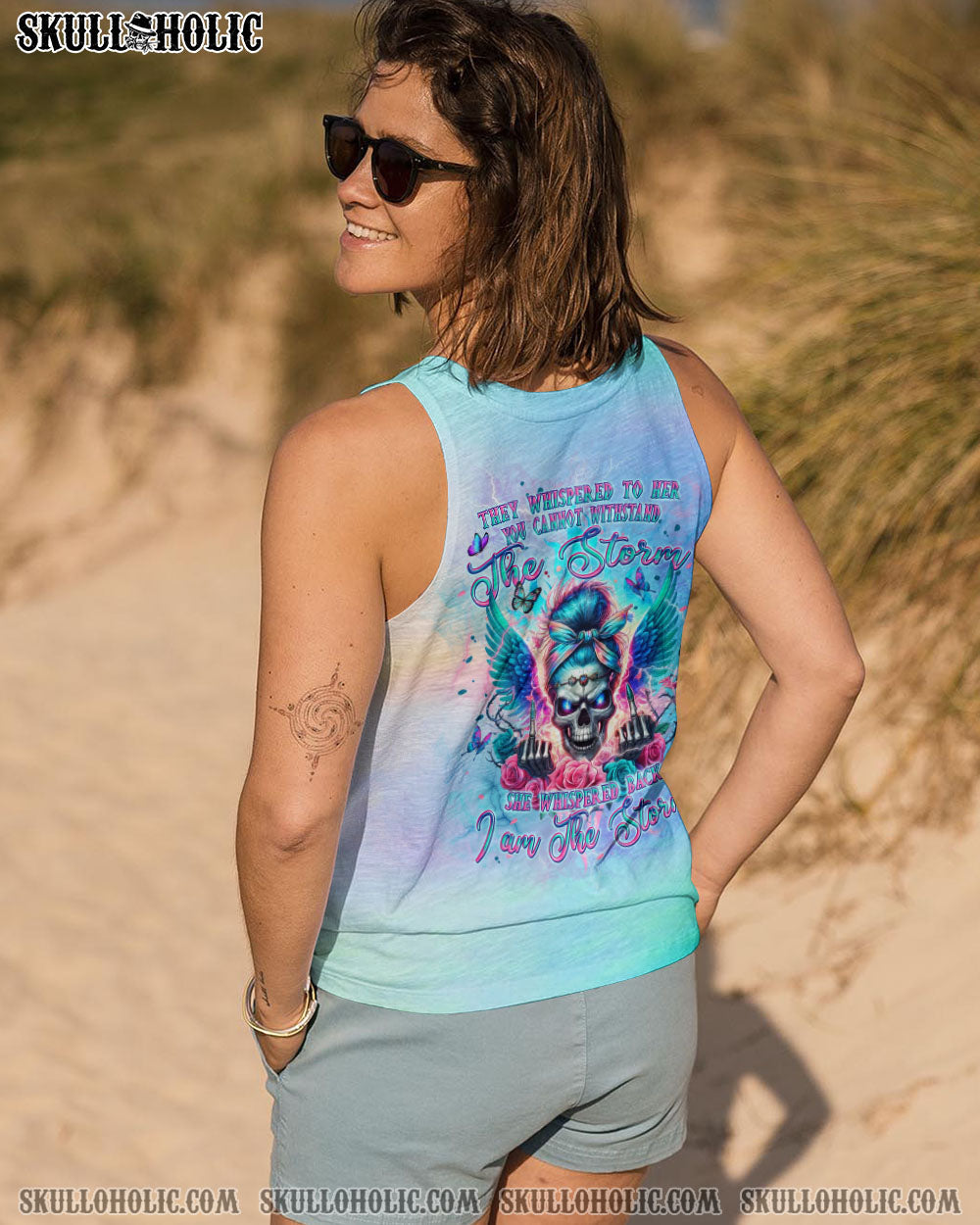 BLISSCORNERS THE GOOD GIRL IN ME MESSY BUN TIE DYE ALL OVER PRINT