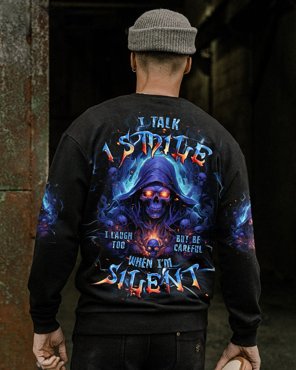 BLISSCORNERS BE CAREFUL WHEN I'M SILENT REAPER ALL OVER PRINT