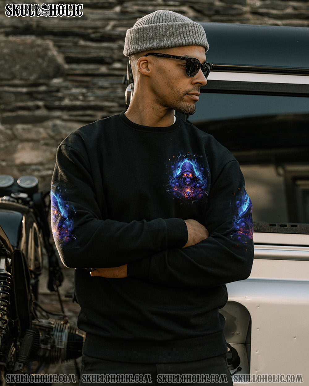 BLISSCORNERS BE CAREFUL WHEN I'M SILENT REAPER ALL OVER PRINT