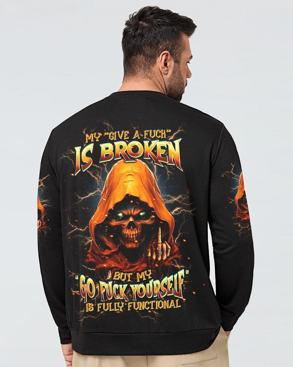 BLISSCORNERS MY GIVE A F IS BROKEN REAPER ALL OVER PRINT