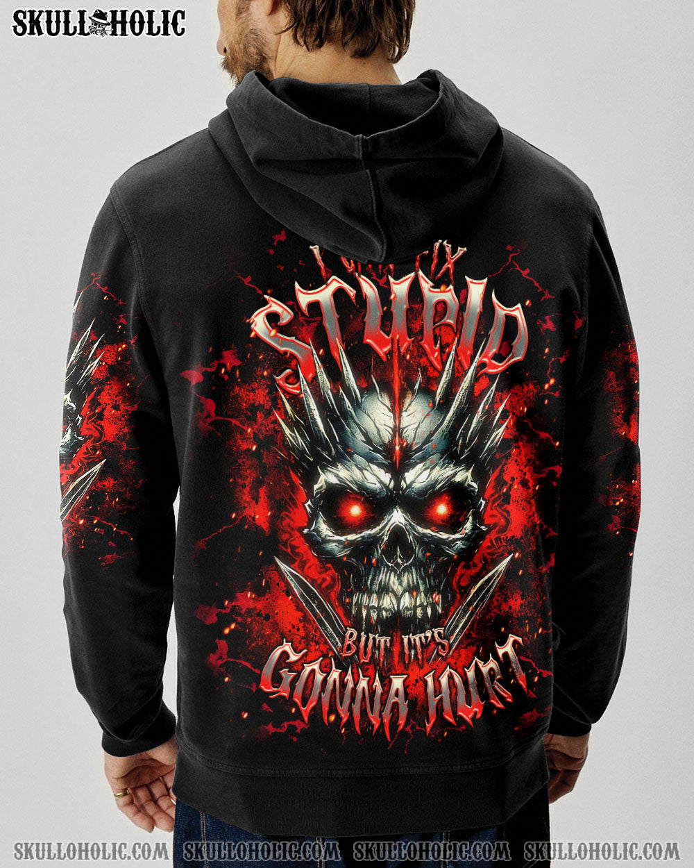 BLISSCORNERS I CAN FIX STUPID BUT IT'S GONNA HURT SKULL ALL OVER PRINT