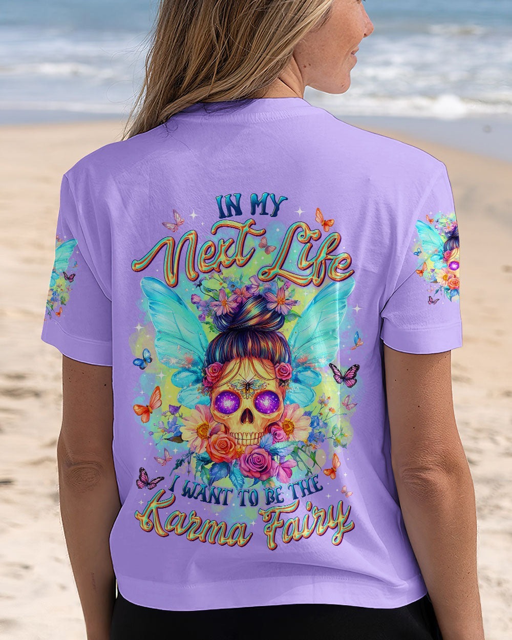 BLISSCORNERS OH I PISS YOU OFF SKULL MESSY BUN ALL OVER PRINT