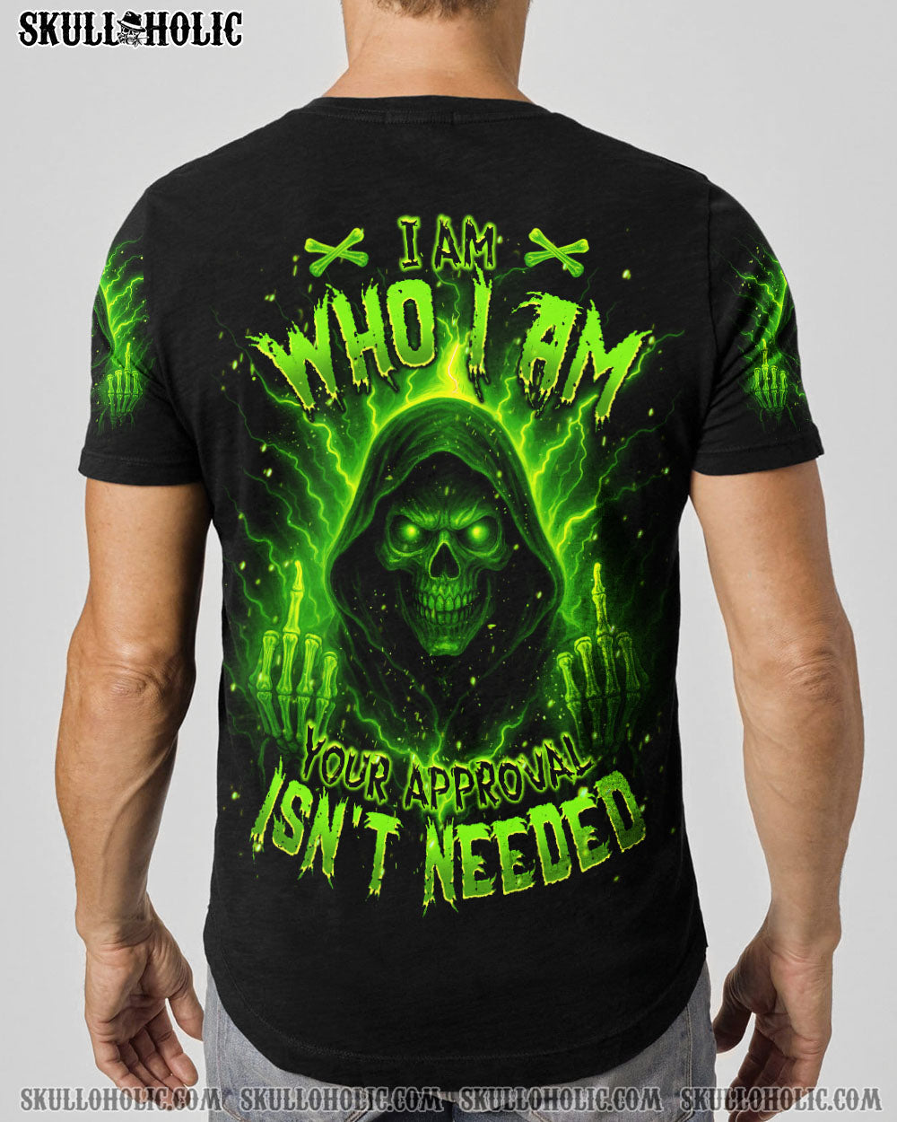 BLISSCORNERS I AM WHO I AM REAPER SKULL ALL OVER PRINT