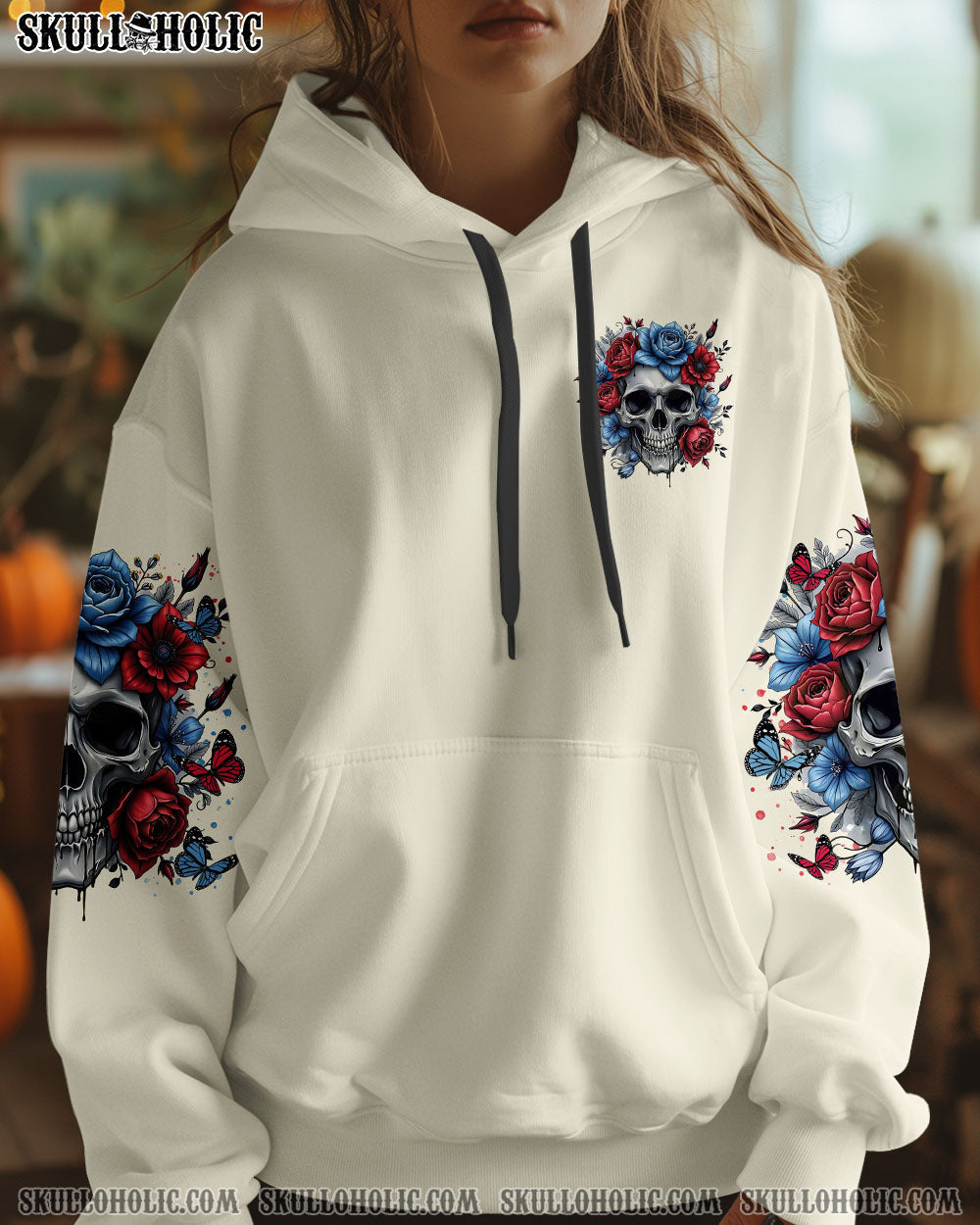 BLISSCORNERS YOU COULDN'T HANDLE ME SKULL ROSE ALL OVER PRINT