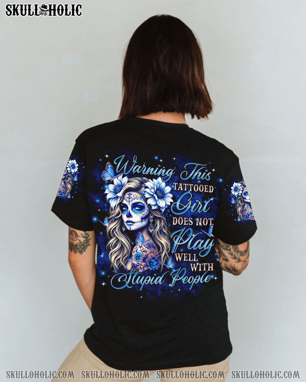 BLISSCORNERS WARNING THIS TATTOOED GIRL ALL OVER PRINT