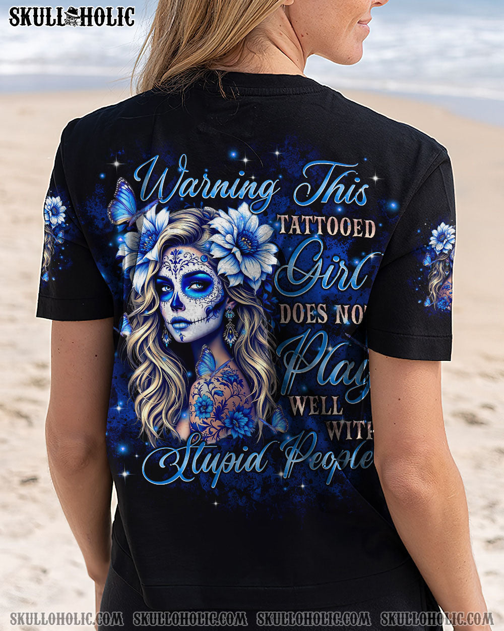 BLISSCORNERS WARNING THIS TATTOOED GIRL ALL OVER PRINT