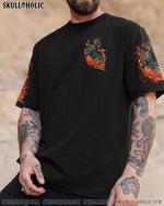 BLISSCORNERS BIKERS SMILE BACK SKULL BIKER ALL OVER PRINT