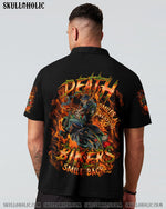 BLISSCORNERS BIKERS SMILE BACK SKULL BIKER ALL OVER PRINT