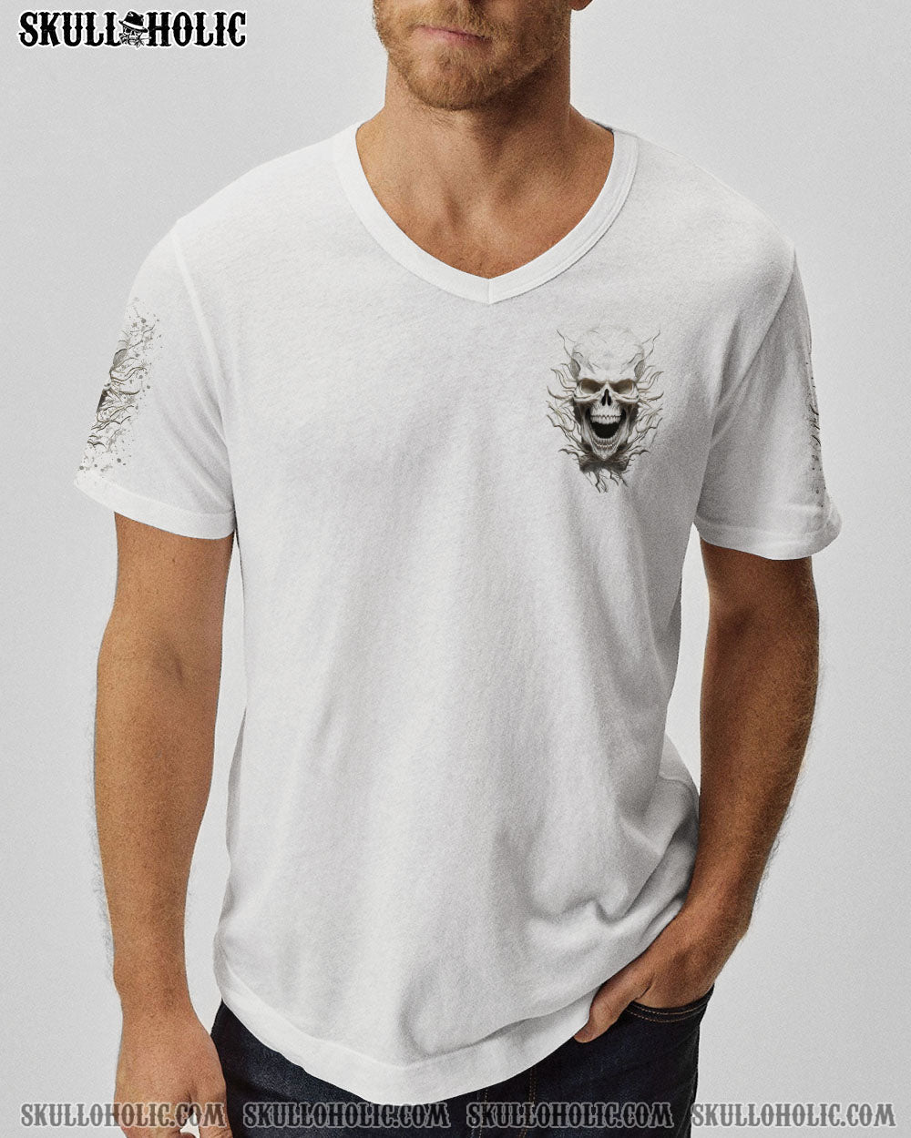 BLISSCORNERS ONE DAY I'M GONNA JUST SAY DEMON SKULL ALL OVER PRINT