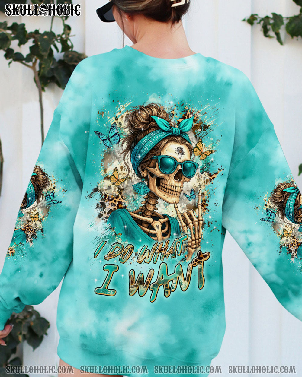 BLISSCORNERS YOU COULDN'T HANDLE ME MESSY BUN ALL OVER PRINT