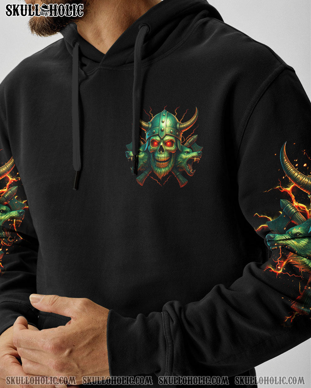 BLISSCORNERS IF YOU COULD READ MY MIND VIKING SKULL ALL OVER PRINT