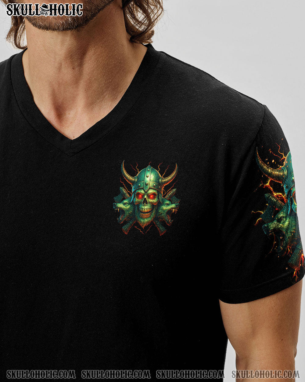 BLISSCORNERS IF YOU COULD READ MY MIND VIKING SKULL ALL OVER PRINT