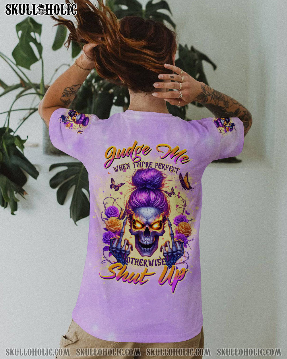 BLISSCORNERS I'M A B DON'T TRY ME MESSY BUN ALL OVER PRINT