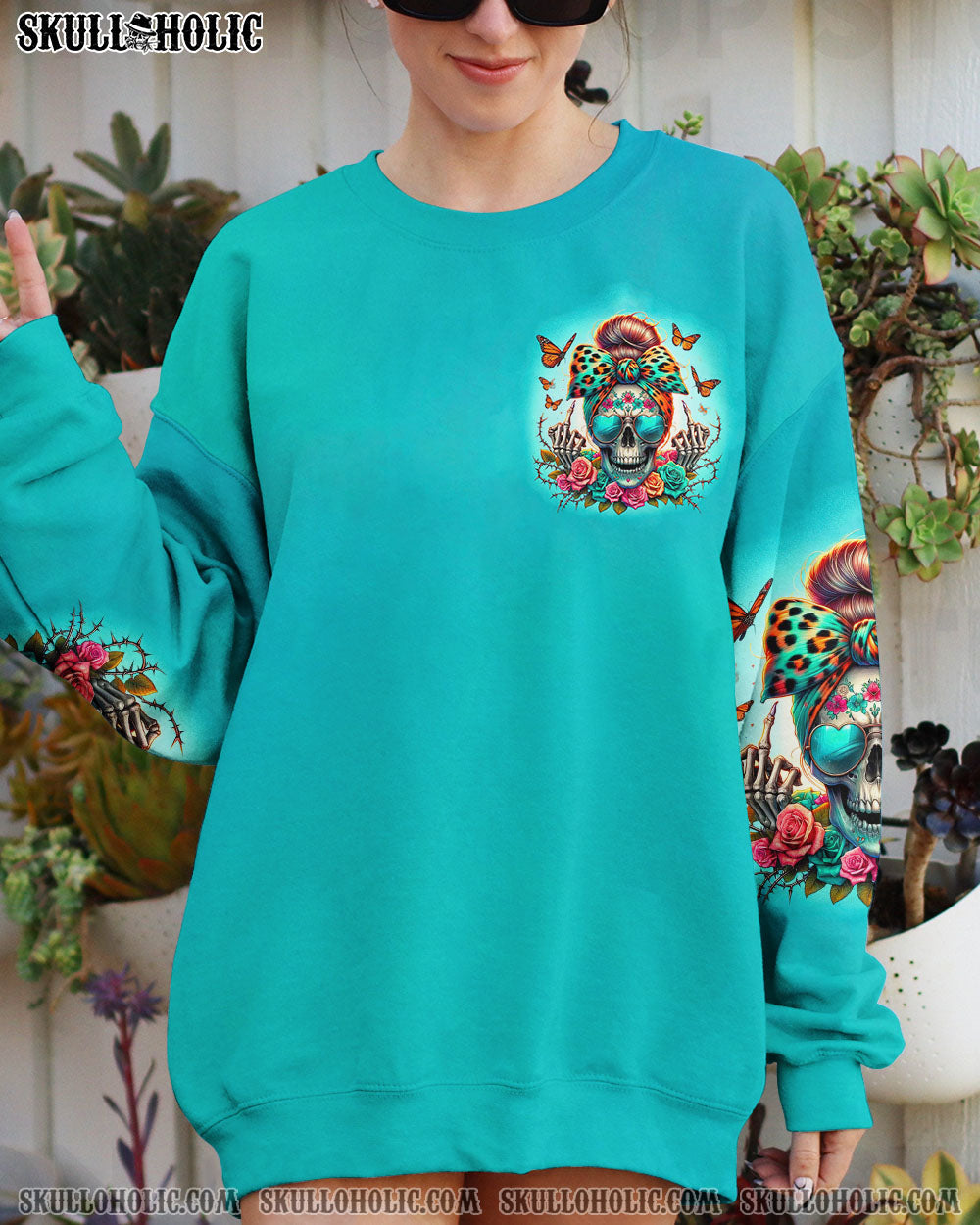 BLISSCORNERS MOTHERHOOD MESSY BUN ALL OVER PRINT