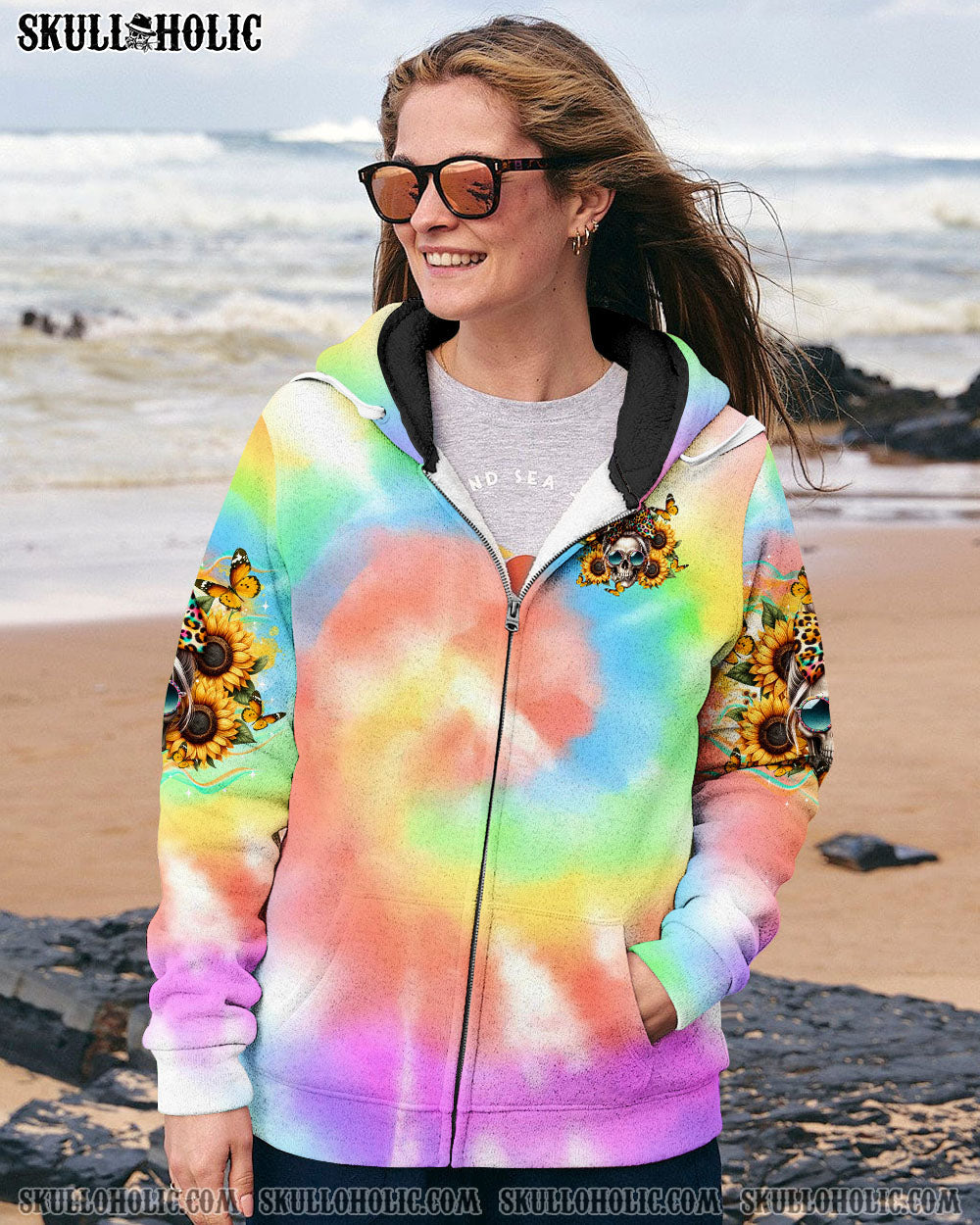 BLISSCORNERS BUT DID YOU DIE MOM LIFE SKULL MESSY BUN ALL OVER PRINT