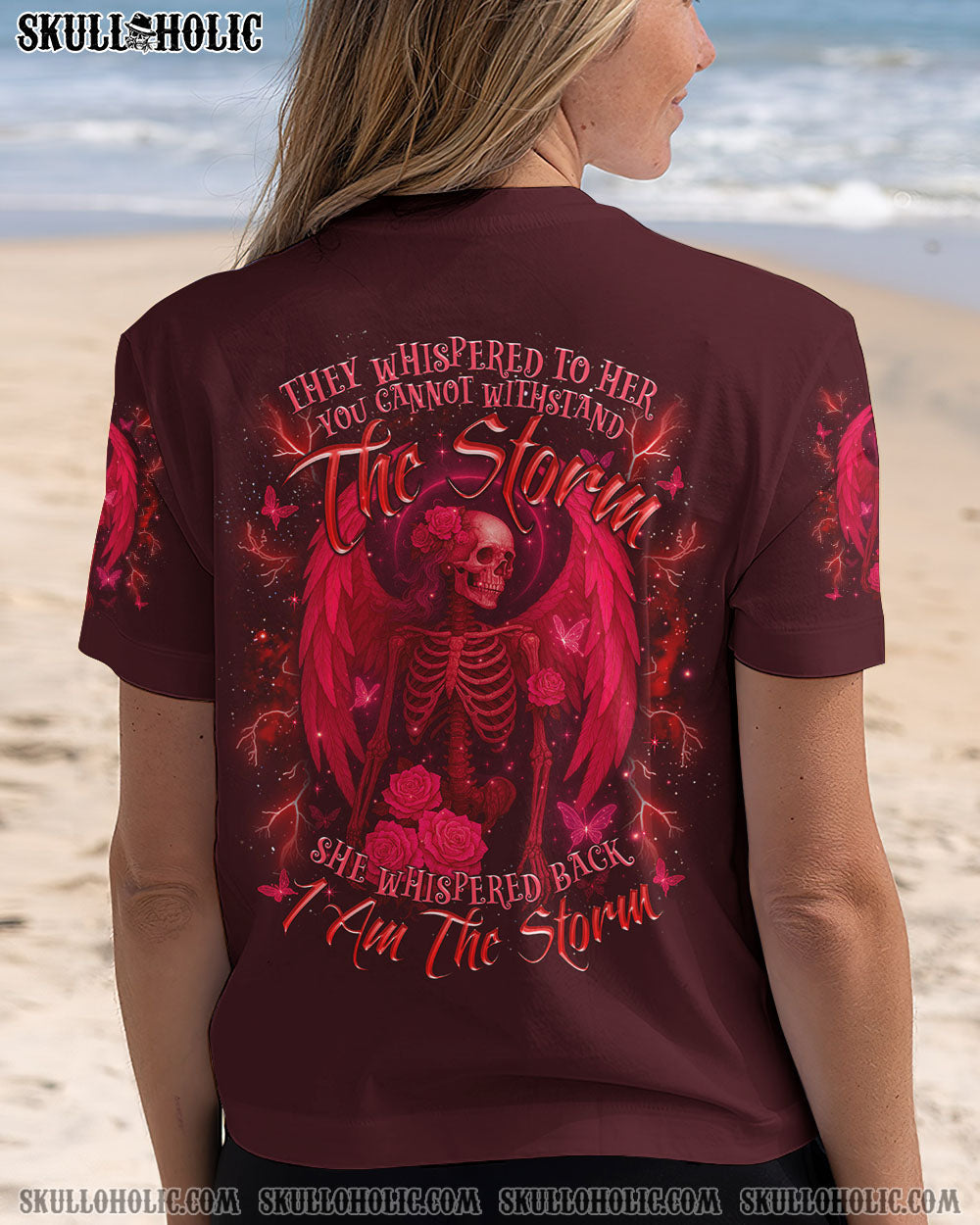 BLISSCORNERS I AM THE STORM SKELETON WINGS ALL OVER PRINT