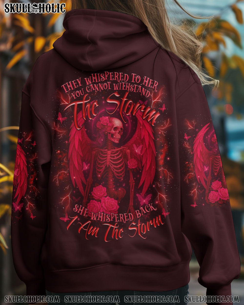 BLISSCORNERS I AM THE STORM SKELETON WINGS ALL OVER PRINT