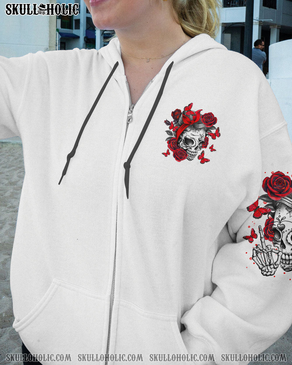 BLISSCORNERS BUT DID YOU DIE MESSY BUN SKULL ALL OVER PRINT