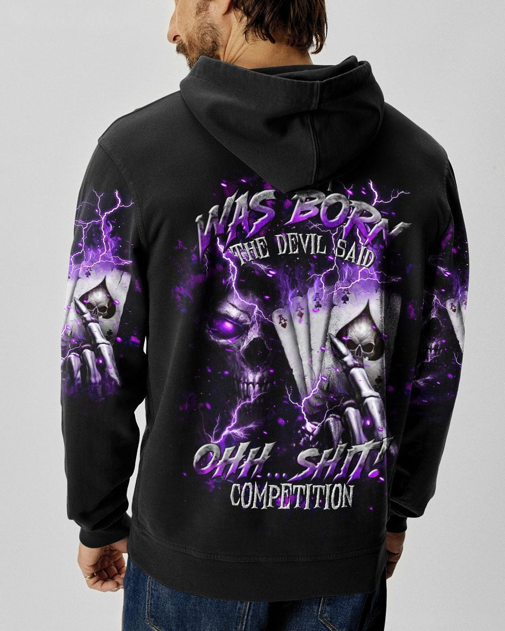 BLISSCORNERS WHEN I WAS BORN DEVIL SAID REAPER SKULL ALL OVER PRINT