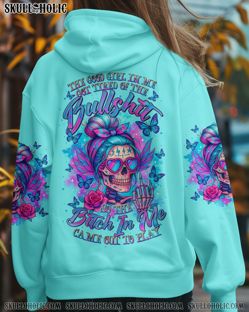 BLISSCORNERS EXPENSIVE DIFFICULT AND TALKS BACK MESSY BUN ALL OVER PRINT
