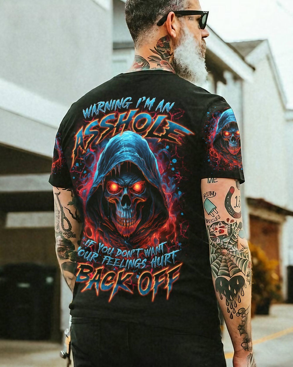 BLISSCORNERS WARNING I'M AN A SKULL ALL OVER PRINT