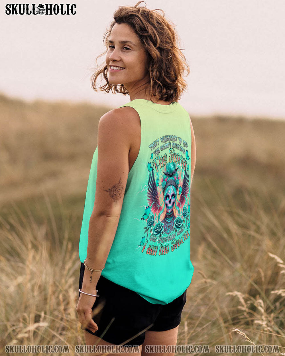 BLISSCORNERS I AM THE STORM SKULL LADY ALL OVER PRINT