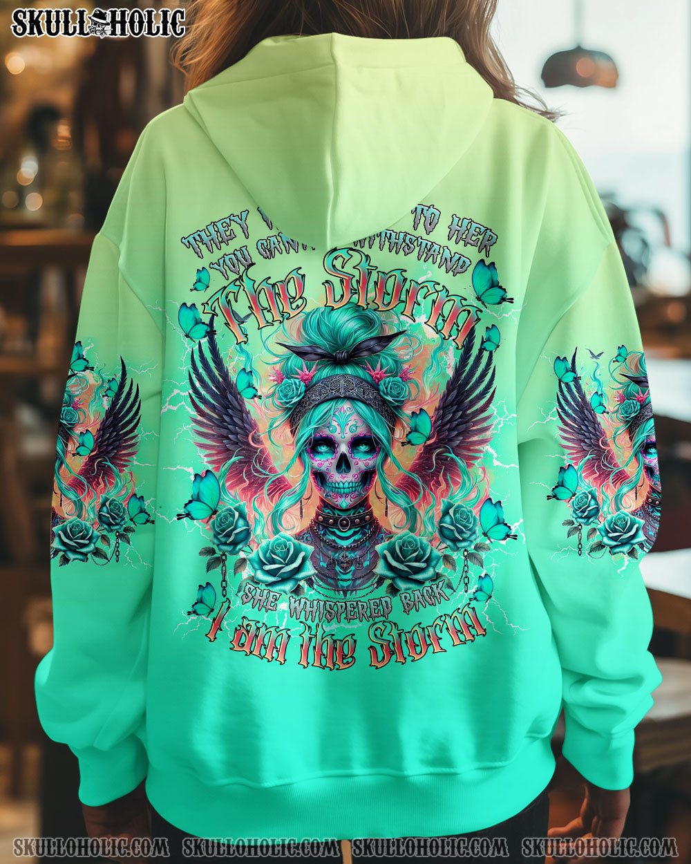BLISSCORNERS I AM THE STORM SKULL LADY ALL OVER PRINT