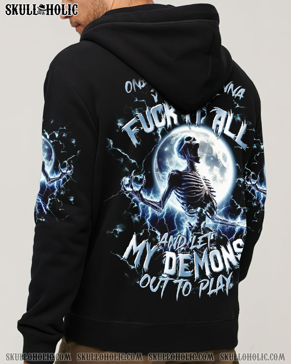 BLISSCORNERS ONE DAY I'M GONNA JUST SAY SKELETON ALL OVER PRINT