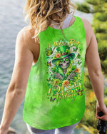 BLISSCORNERS A WEE BIT IRISH TODAY SKULL LADY PATRICK'S DAY ALL OVER PRINT