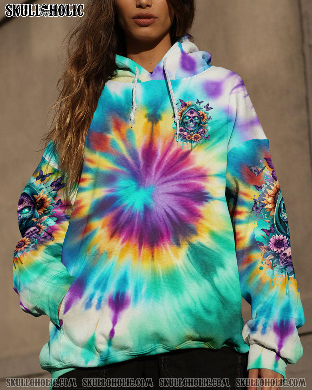 BLISSCORNERS SHE IS SUNSHINE REAPER SUNFLOWER TIE DYE ALL OVER PRINT