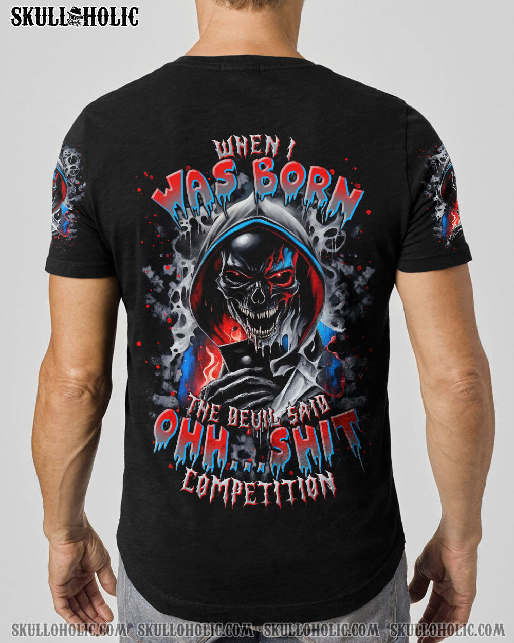 BLISSCORNERS WHEN I WAS BORN SKULL REAPER ALL OVER PRINT