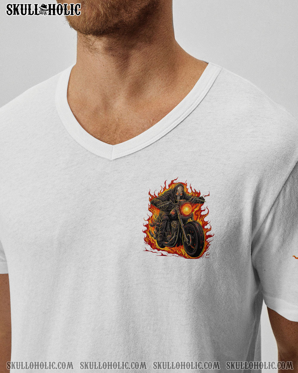 BLISSCORNERS DON'T BE JEALOUS BIKER SKULL ALL OVER PRINT