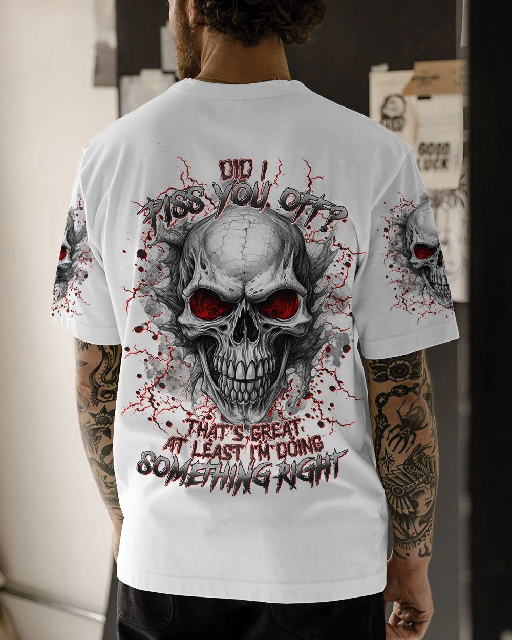 BLISSCORNERS DID I PISS YOU OFF SKULL ALL OVER PRINT