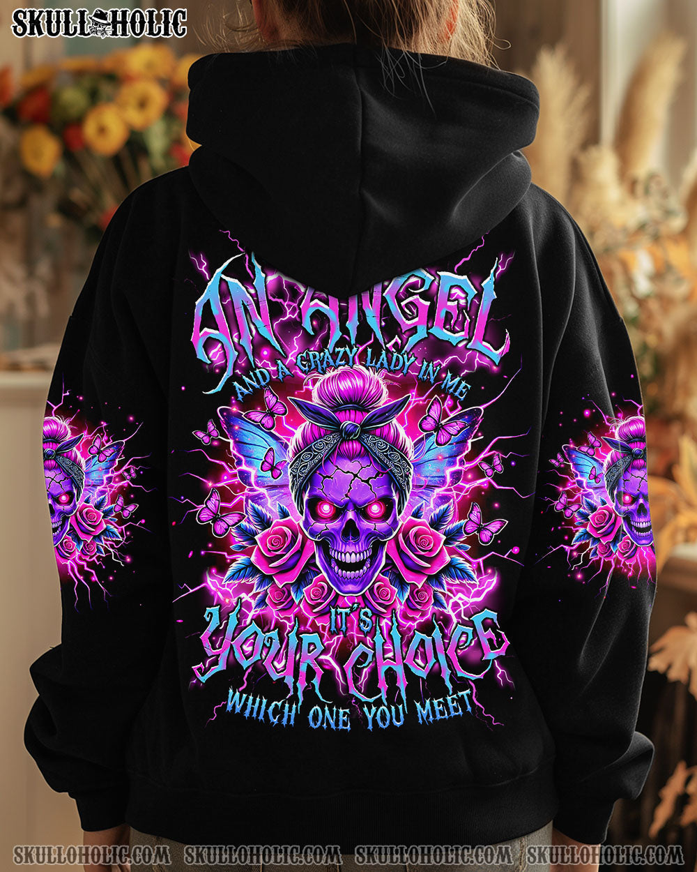 BLISSCORNERS CHAOS COORDINATOR MESSY BUN ALL OVER PRINT