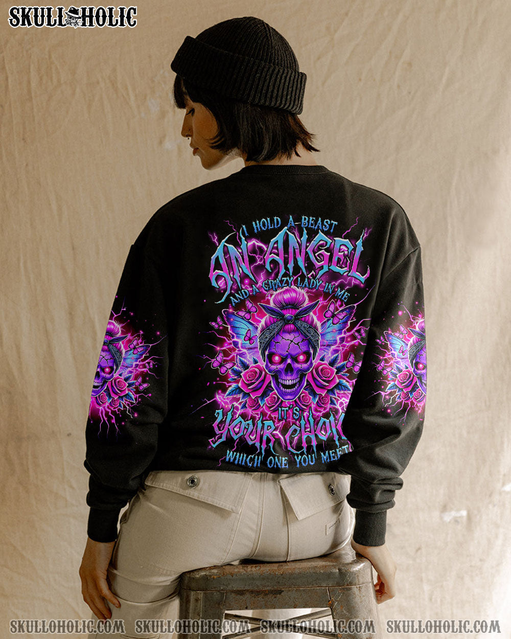 BLISSCORNERS CHAOS COORDINATOR MESSY BUN ALL OVER PRINT